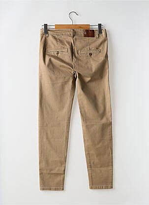 Pantalon chino tissage popeline taille normale marron CHATTAWAK femme