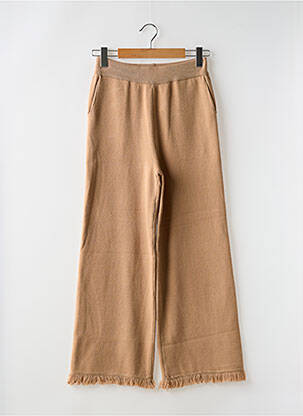 Pantalon large beige EMILIE.K pour femme