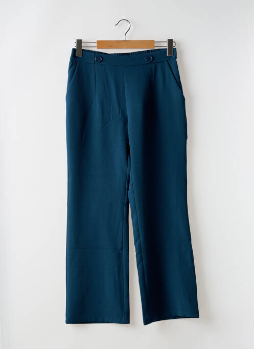 Pantalon large tissage popeline taille normale bleu COMPAÑIA FANTASTICA femme