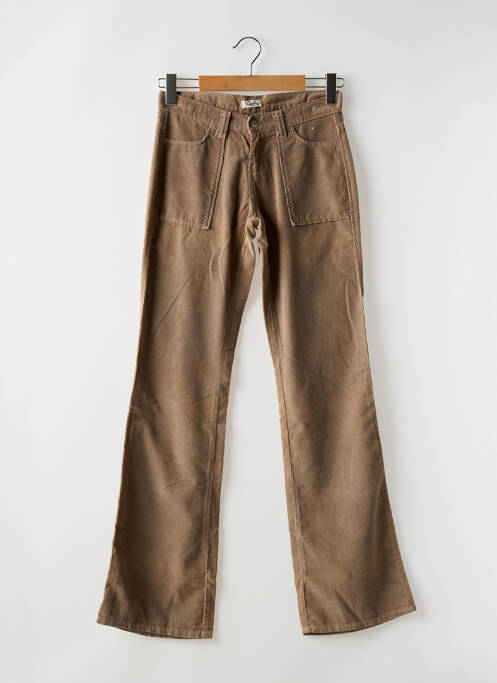 Pantalon droit marron GALLICE pour femme