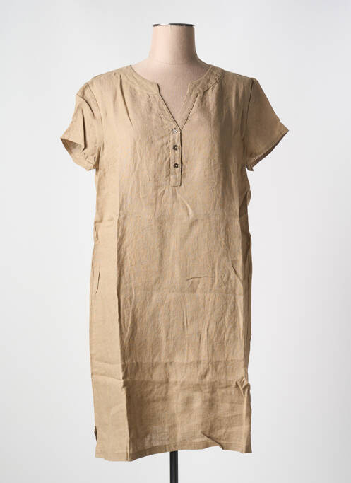 Robe mi-longue beige LE BOUDOIR D'EDOUARD pour femme