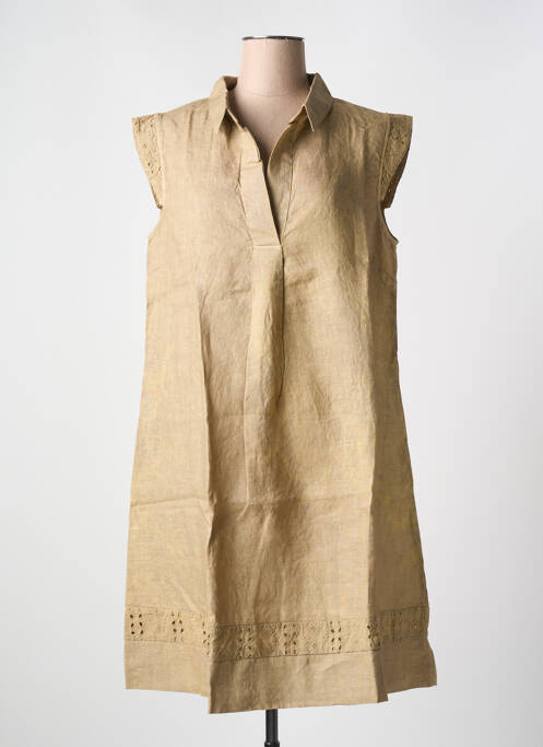 Robe mi-longue marron LE BOUDOIR D'EDOUARD pour femme