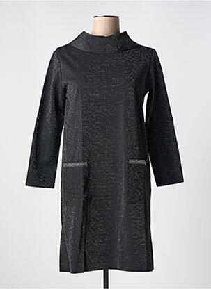 Robe mi-longue manches longues manches longues noir LE BOUDOIR D'EDOUARD femme