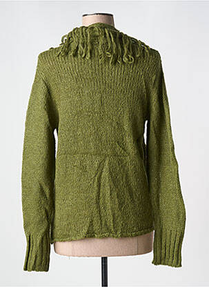 Gilet manches longues coupe cintrée vert LE BOUDOIR D'EDOUARD femme
