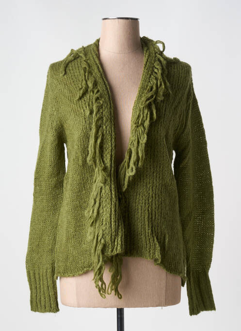 Gilet manches longues vert LE BOUDOIR D'EDOUARD pour femme