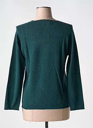 Pull coupe cintrée manches longues vert LE BOUDOIR D'EDOUARD femme