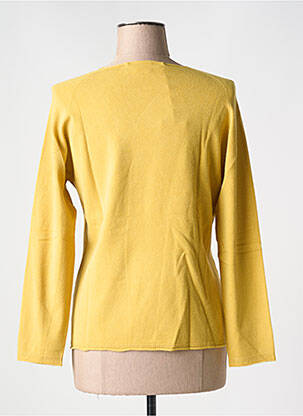 Pull coupe cintrée manches longues jaune LE BOUDOIR D'EDOUARD femme