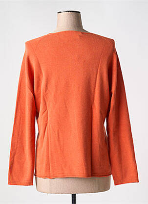 Pull coupe cintrée manches longues orange LE BOUDOIR D'EDOUARD femme