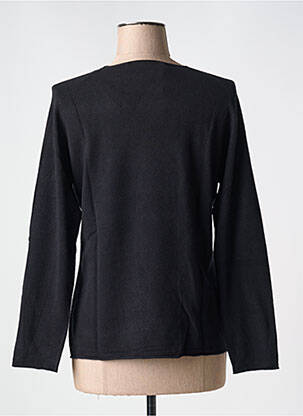 Pull coupe cintrée manches longues noir LE BOUDOIR D'EDOUARD femme