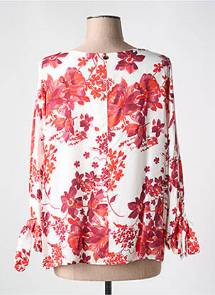 Blouse imprimé fantaisie manches longues rouge LE BOUDOIR D'EDOUARD femme