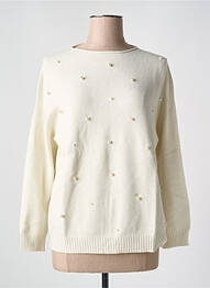 Pull col bateau manches longues beige LE BOUDOIR D'EDOUARD femme