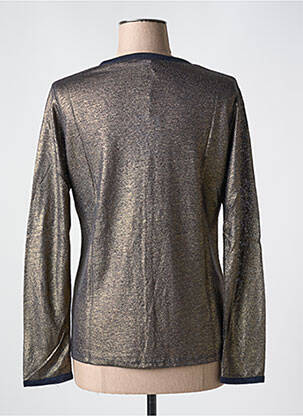 Gilet manches longues fermeture boutonnée sur le devant or LE BOUDOIR D'EDOUARD femme