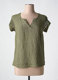 Top manches courtes manches courtes vert LE BOUDOIR D'EDOUARD femme