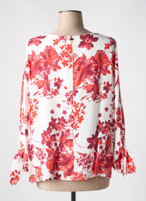 Blouse imprimé fantaisie manches longues rouge LE BOUDOIR D'EDOUARD femme