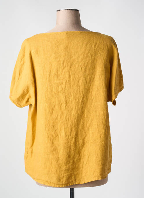 Top manches courtes manches courtes jaune LE BOUDOIR D'EDOUARD femme