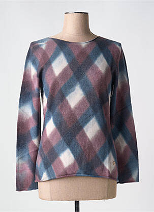 Pull coupe cintrée manches longues violet LE BOUDOIR D'EDOUARD femme