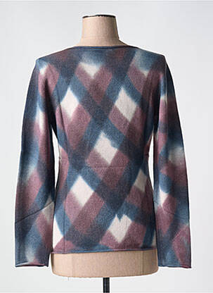 Pull coupe cintrée manches longues violet LE BOUDOIR D'EDOUARD femme