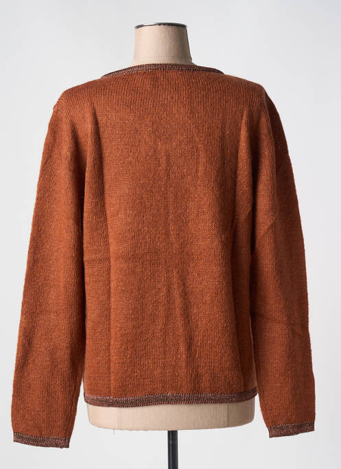 Gilet manches longues marron LE BOUDOIR D'EDOUARD femme