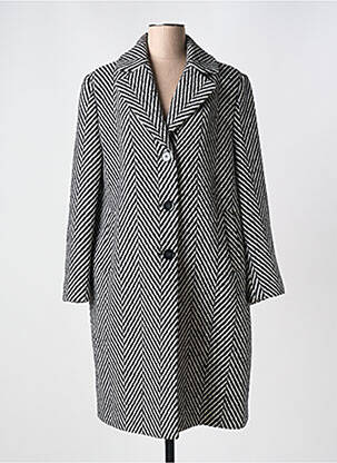 Manteau long coupe cintrée sans capuche noir GERRY WEBER femme