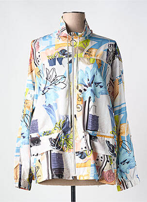 Coupe-vent manches longues sans capuche bleu LESLIE femme