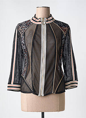 Veste casual coupe cintrée noir LESLIE femme