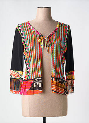 Gilet manches longues manches 3/4 noir OLIVIER PHILIPS femme