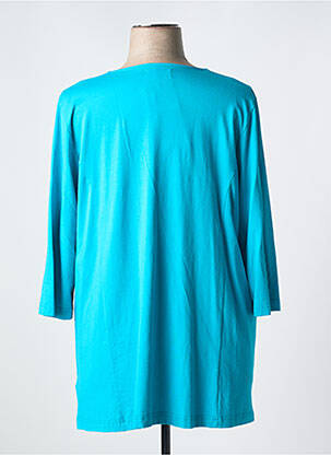 Gilet manches longues manches 3/4 bleu CHALOU femme