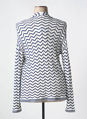 Gilet manches longues stretch bleu CAROLINE BISS femme