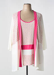 Twin-set coupe fluide rose GREGORY PAT femme
