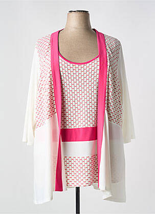 Twin-set coupe fluide rose GREGORY PAT femme