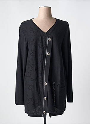 Gilet manches longues noir CHALOU pour femme