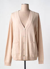 Gilet manches longues rose DEVERNOIS pour femme seconde vue