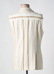 Gilet sans manche beige GREGORY PAT pour femme seconde vue