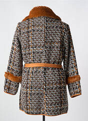 Manteau long marron LESLIE pour femme seconde vue