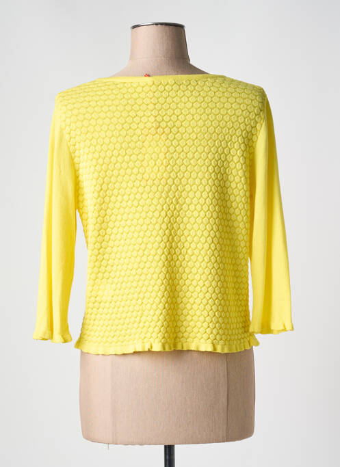 Gilet manches longues manches 3/4 jaune OLIVIER PHILIPS femme