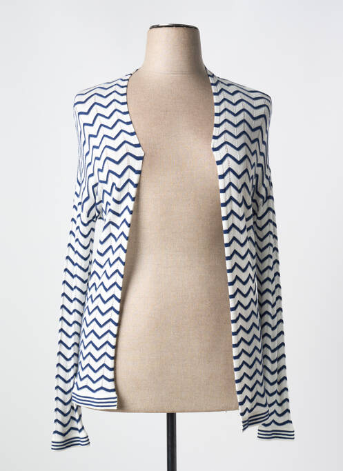 Gilet manches longues bleu CAROLINE BISS pour femme