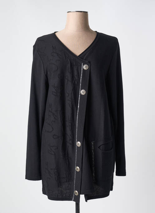 Gilet manches longues noir CHALOU pour femme