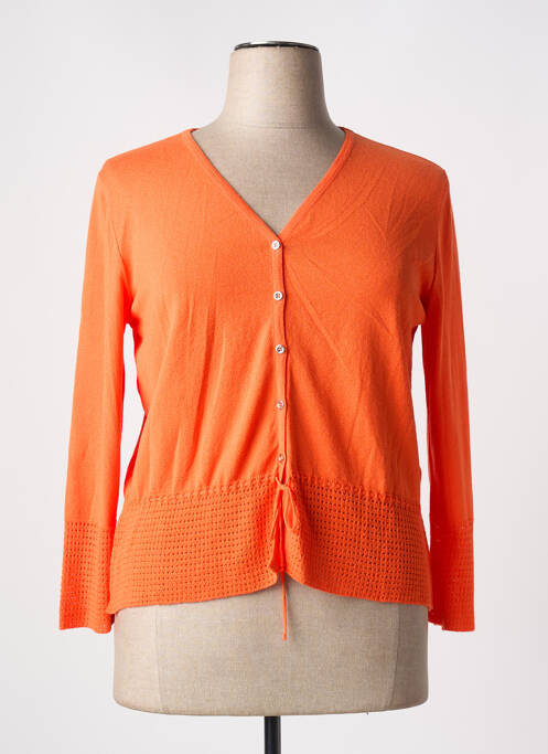 Gilet manches longues orange OLIVIER PHILIPS pour femme