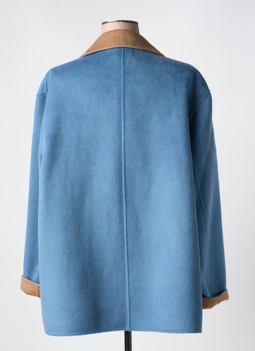 Manteau court bleu DEVERNOIS pour femme