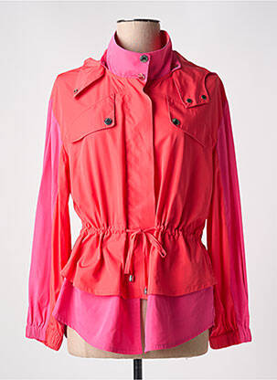 Coupe-vent manches longues a capuche rouge CAROLINE BISS femme
