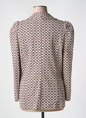 Blazer finition intérieure biaisée beige CAROLINE BISS femme