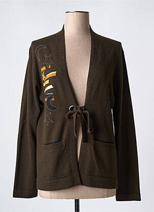 Gilet manches longues stretch marron FUEGO WOMAN femme