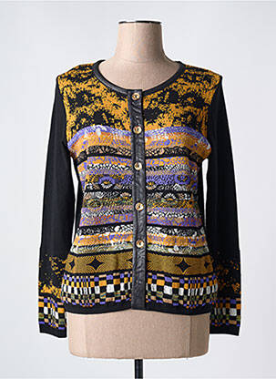 Gilet manches longues stretch noir OLIVIER PHILIPS femme