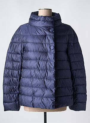 Doudoune poches sans capuche bleu PREGIO COUTURE femme