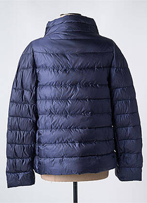 Doudoune poches sans capuche bleu PREGIO COUTURE femme