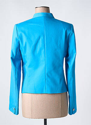 Veste casual epaulette bleu EVA KAYAN femme