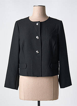 Veste chic tissage crêpe noir CAROLINE BISS femme