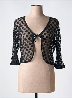 Boléro légère et transparente noir OLIVIER PHILIPS femme