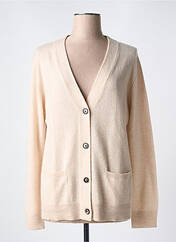 Gilet manches longues beige DEVERNOIS pour femme seconde vue