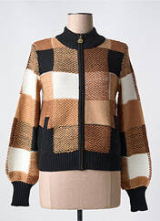 Gilet manches longues marron CAROLINE BISS pour femme seconde vue